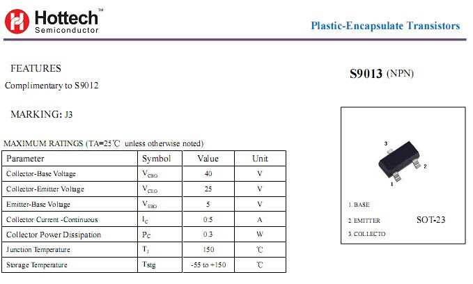 C Transistor Datasheet Specifications Pinout And Application